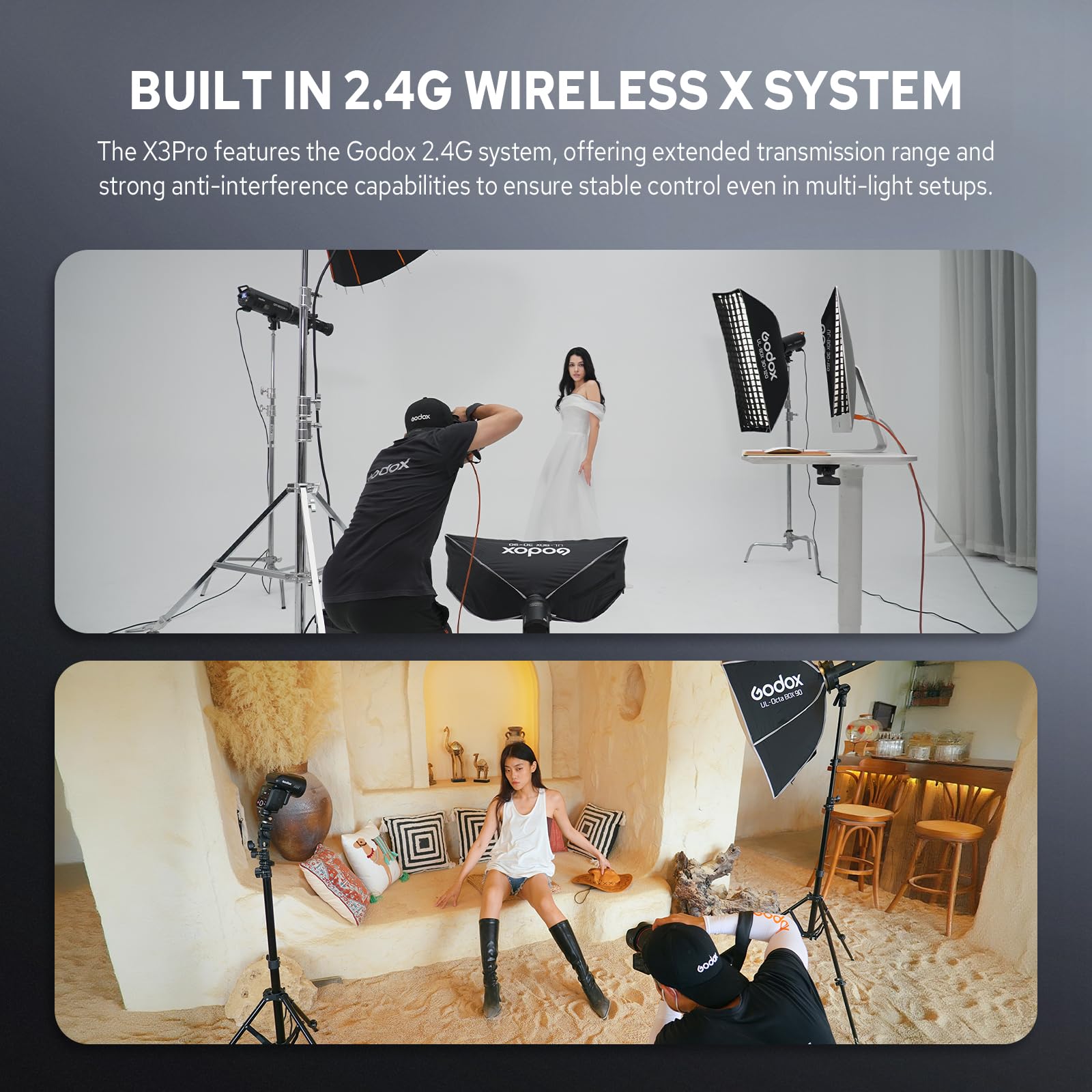 Godox X3 Pro C X3Pro C Trigger Flash TTL Wireless compatibile con Canon, Trasmettitore 2.4G Wireless con Touchscreen, Supporto Controllo APP(X3-C Versione Aggiornata)