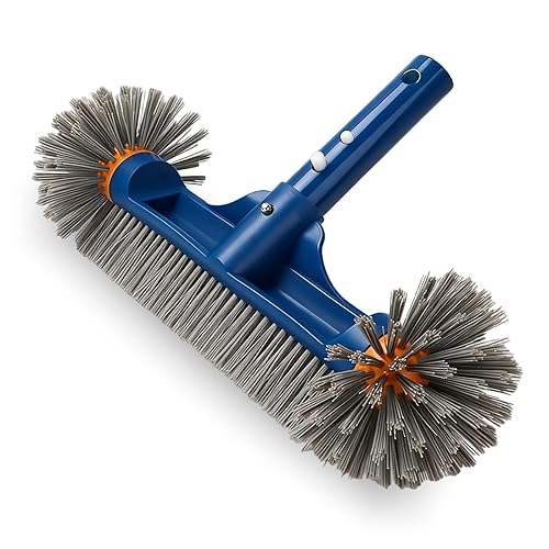 Brosse de piscine avec extrémités rondes, 32 cm, brosse de