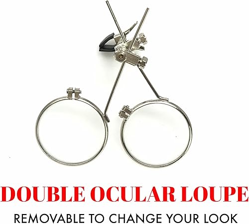 Miniatura 25 de Lentes estilo victoriano Steampunk con diseño de brújula, lentes de colores y lupa ocular A.Azul