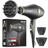 Hair Blow Dryer with Ionic Systems&comma;Diffuser Hair Dryer with & 2 Nozzles&comma;2200W Professional Blow Dryer Powerful Motor for Quick Dry&comma;Hair Dryers for Women and Men&comma;Cool Shot Feature
