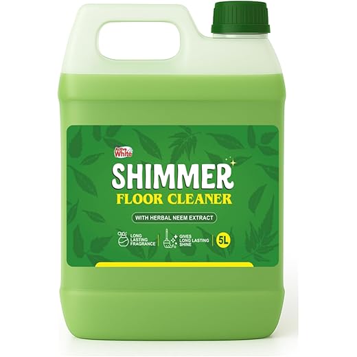 Shimmer Neem Floor & Surface Cleaner – 5L Mega Jar | Natural Disinfectant with Germ Protection | Long-Lasting Fragrance | Safe for Kids & Pets | All Surface Use | Home and Commercial Use