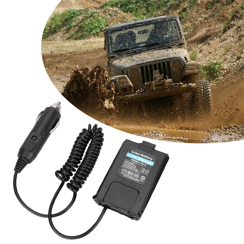 Battery Eliminator, Supply Power to Radio from Car Wear resistant, for Uv5r Uv5ra Uv5ra Uv5rb Uv5rc Uv5re Uv5replus Bff8