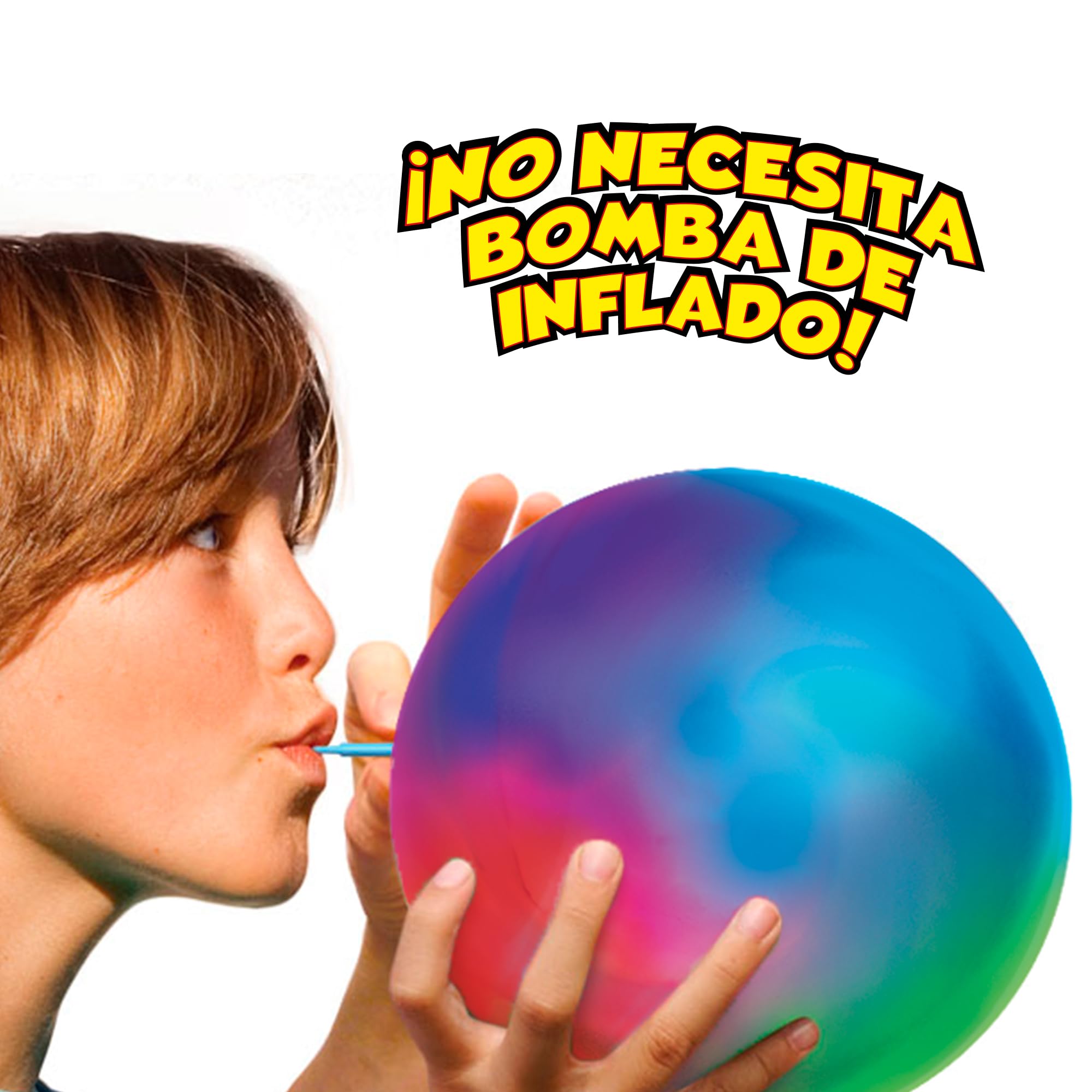 Bizak Super Wubble Impatto Luminoso, Cambia colore Quando si scontra, sembra una bolla e si gioca come una palla gigante, per giocare dentro e fuori casa, si gonfia fino a 75 cm (62940716)