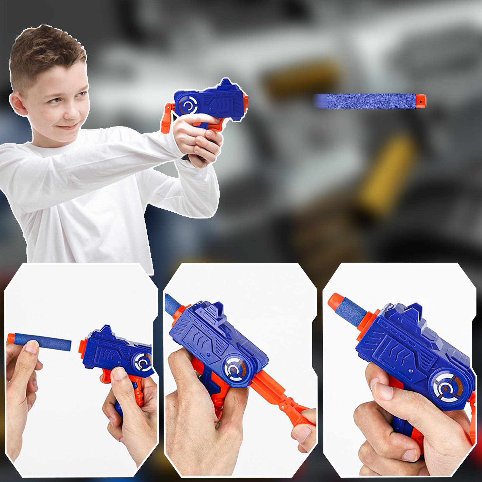 180 sztuk strzałek piankowych do pistoletów Nerf, zapasowe strzały z pianki, piankowe strzały do pistoletów Nerf Elite 2.0, uzupełnienie akcesoriów do strzelania, zabawkowe ulubieńce na imprezy (180