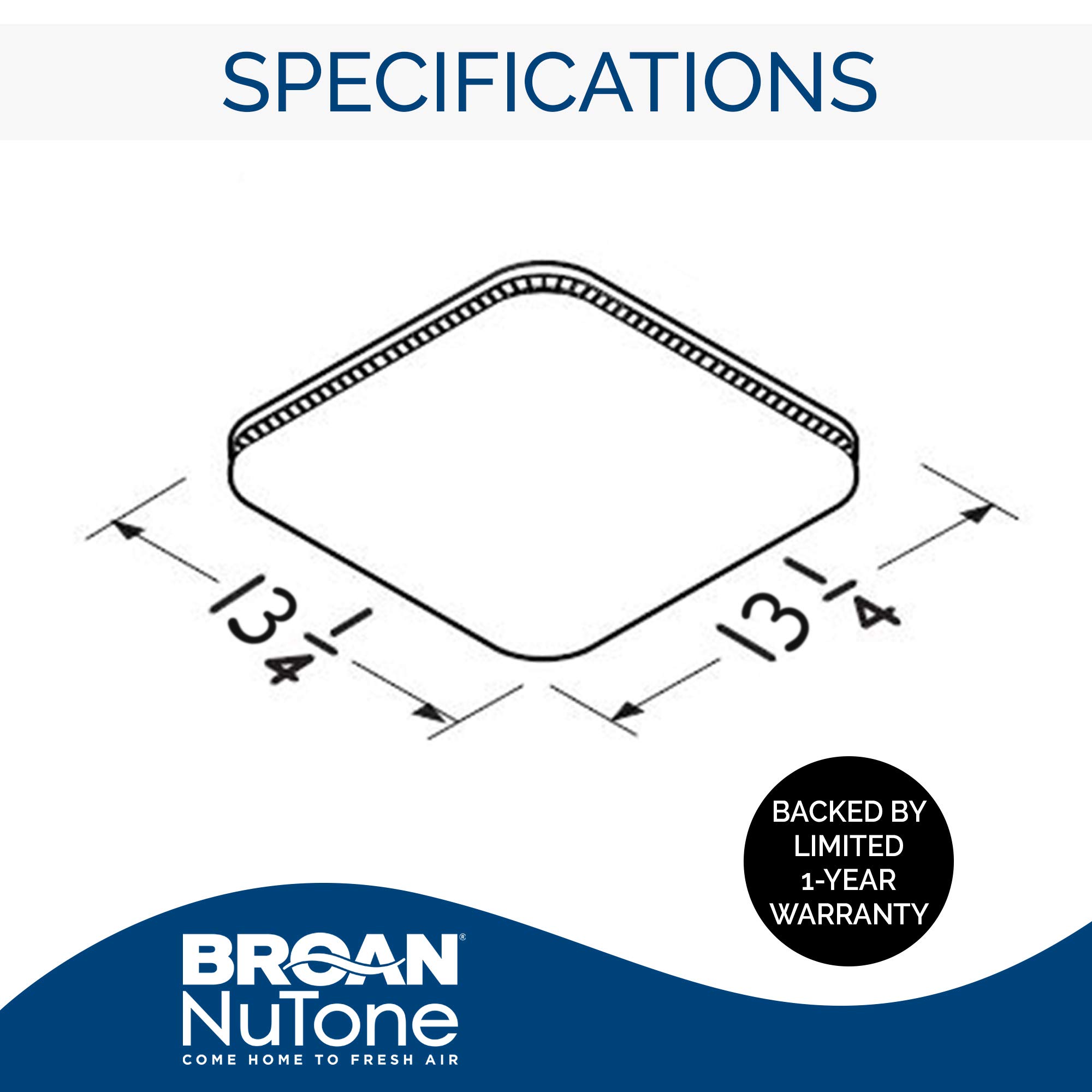 Broan-NuTone FG701S Universal CleanCover Bathroom Exhaust Upgrade Grille  Cover, White Bath Fan : Amazon.co.uk: Lighting