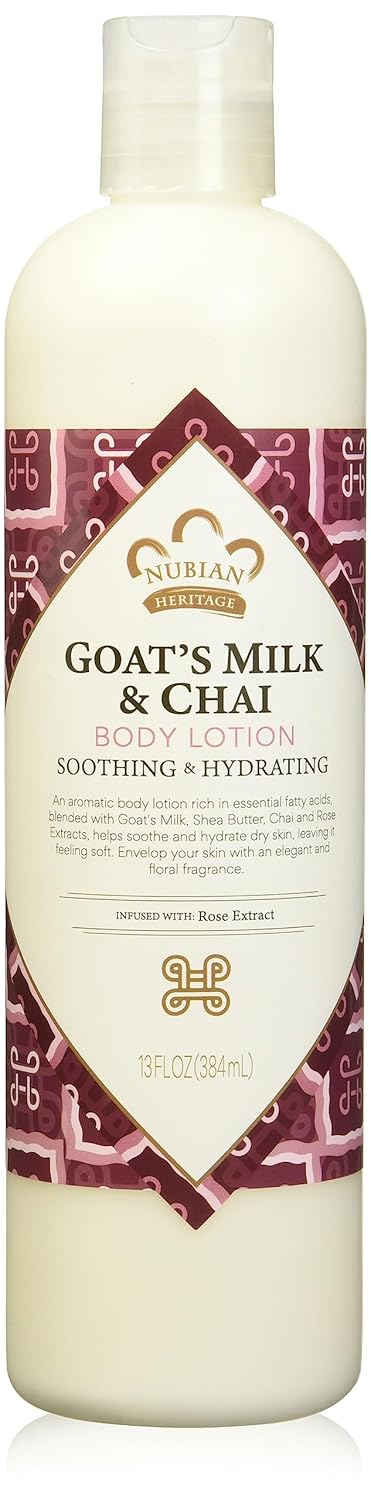 Nubian Heritage Goat's Milk & Chai Body Lotion, 13 Fluid Ounces (Pack Of 3)