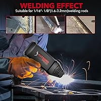 Vista 4 de TRQWH Máquina de soldadura 120A de mano 110V soldador de palo portátil Máquina soldadora ARC Inverter IGBT Mini máquina soldadora MMA apta