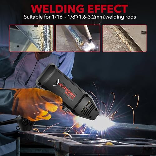 Miniatura 4 de TRQWH Máquina de soldadura 120A de mano 110V soldador de palo portátil Máquina soldadora ARC Inverter IGBT Mini máquina soldadora MMA apta para
