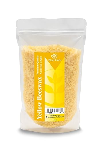 Cera de abeja amarillo Pastilles Pellets gránulos 1Lb. Calidad Premium, Grado Cosmético, Triple filtrada
