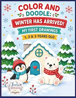 COLOR AND DOODLE. WINTER HAS ARRIVED!: My first drawings 1, 2 and 3 years old (COLORING AND DOODLING.)