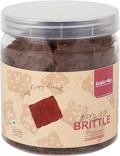 CookieMan Brownie Brittle - 200g Soft, Fudgy, Chocolatey Bliss in Every Bite Decadent Dessert Snack for Cravings Perfect for Chocolate Lovers