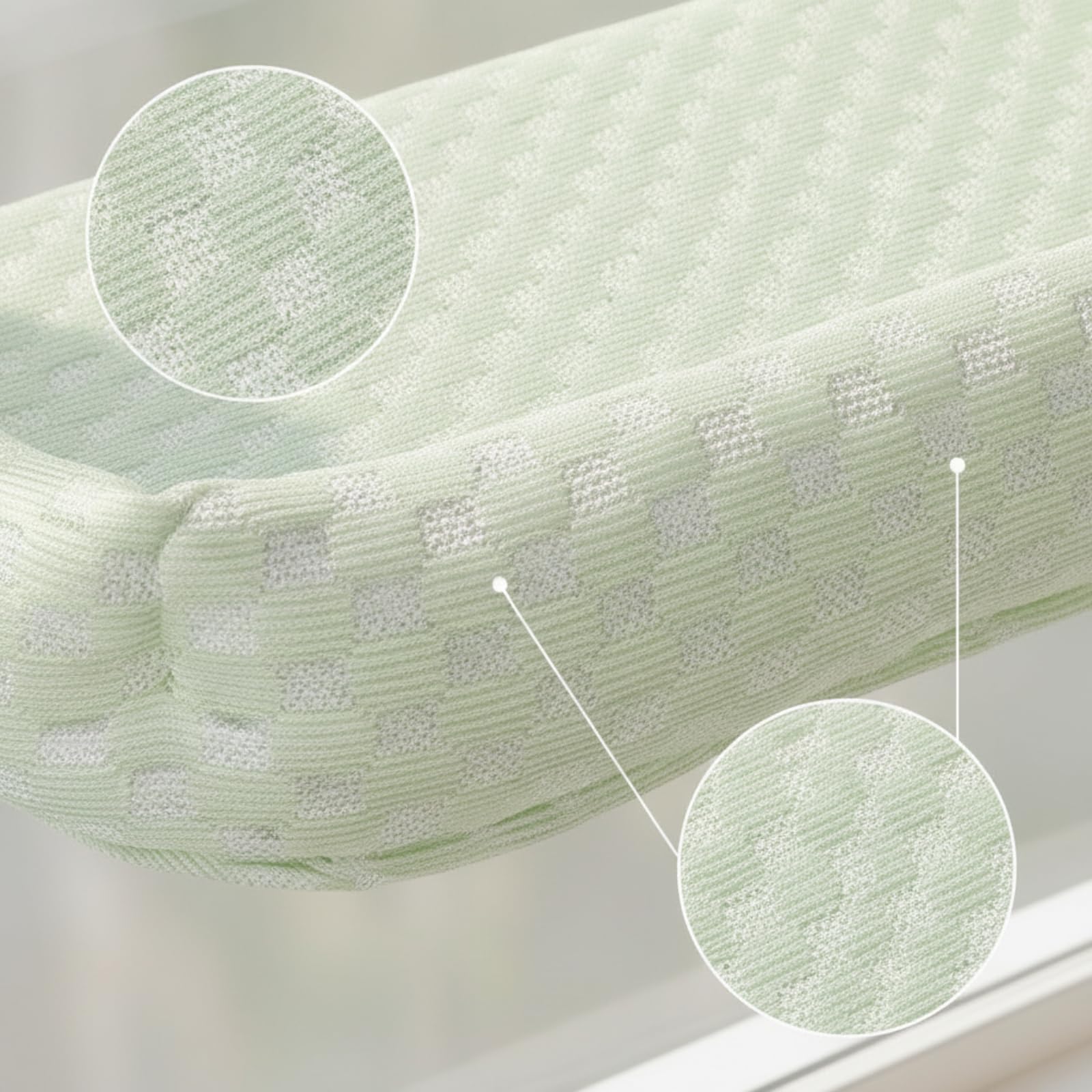 Baoblaze Amaca per Gatti da Finestra Rimovibile, Verde