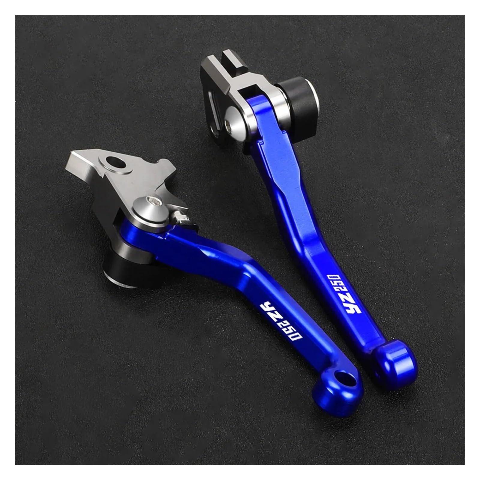 Freno Motocicleta Manija Palancas De Embrague Freno para Motocicleta YZ250 2015-2018 2019 2020 2021 2022 2023 2024 Pivote Manillar Moto Cross(Blue no Logo)