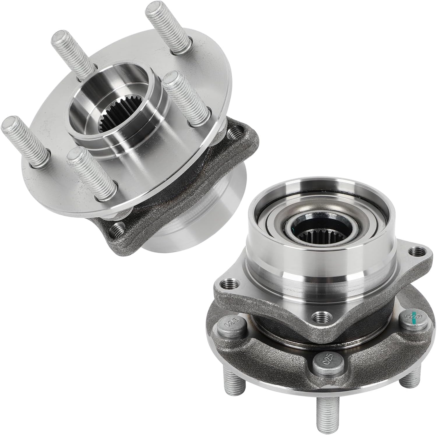 SCITOO 2 x Front Wheel Bearing and Hub Assembly 2004 2005 2006 2007 2008 2009 for Toyota Prius,5-Lug 1.5L 513265