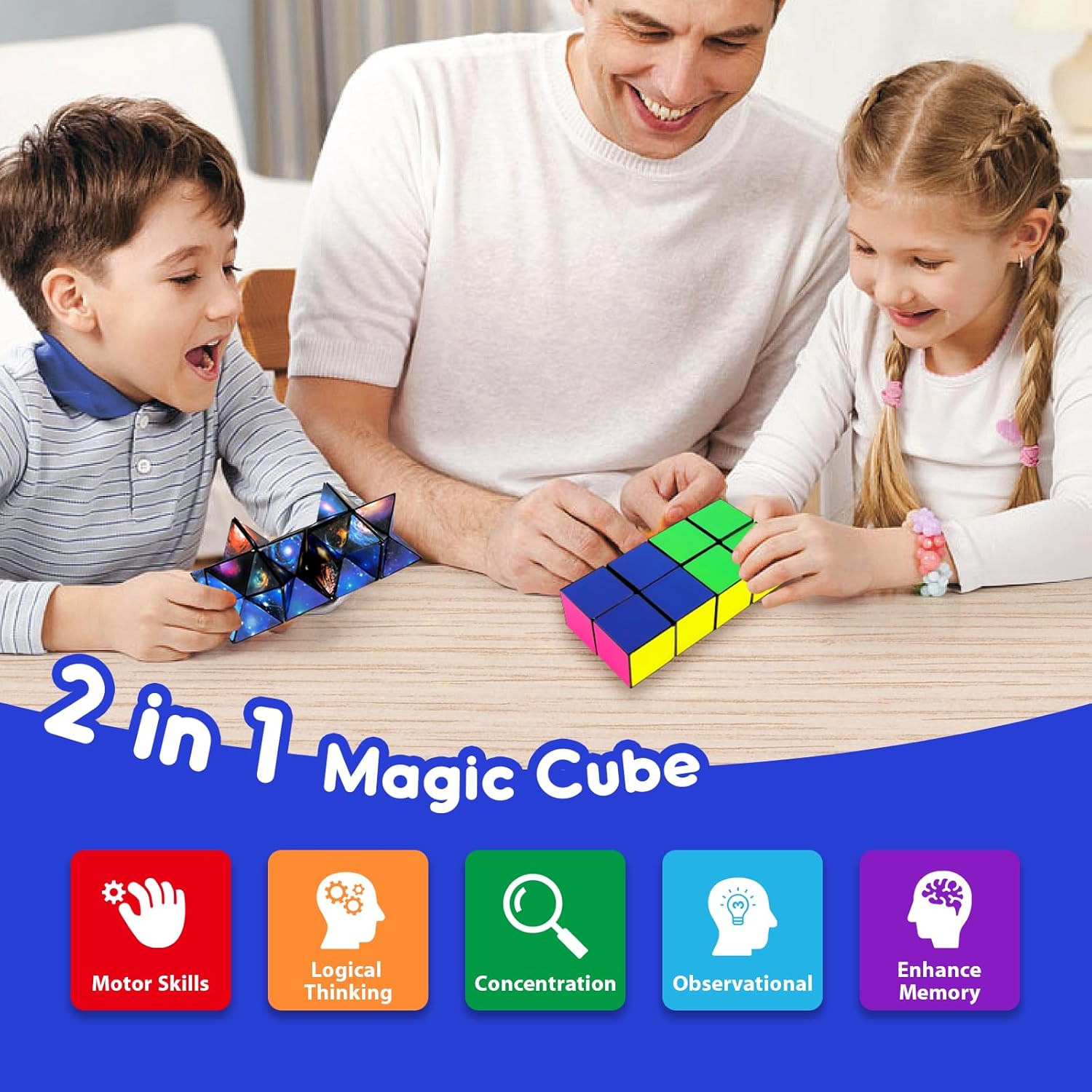 Luaxkpi Toys for Boys Age 6-12 Birthday Gifts for 6 7 8 9 10 Year Old Boy Girls, Fidget Toys Infinity Cubes for Kids 8-12 Cool Fun Magic Cube for Boys Ages 10-12 Years Old Gift Ideas for Teen