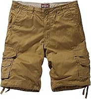 Match Men's Wild Cargo Shorts - 100% Cotton Loose Fit Multi-Pocket for Outdoor Comfort