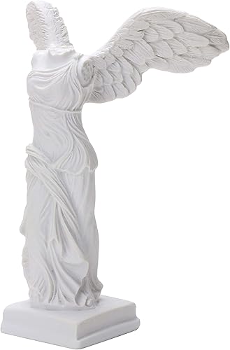Miniatura 2 de Estatua griega para decoración del hogar, sala de estar, oficina, escultura de resina con alas del Louvre romano