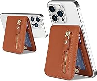 Vista 14 de Cavor Compatible con Magsafe Wallet, soporte ajustable, cartera magnética para iPhone 17/16 Pro Max/14 Pro/15/14 Plus/13/12, tarjetero Magsafe