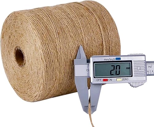 Miniatura 49 de PerkHomy - Cuerda de yute de 0.157 in de 120 pies de cuerda trenzada resistente y gruesa para rascador de gatos, poste rascador de árboles, 0.157 in