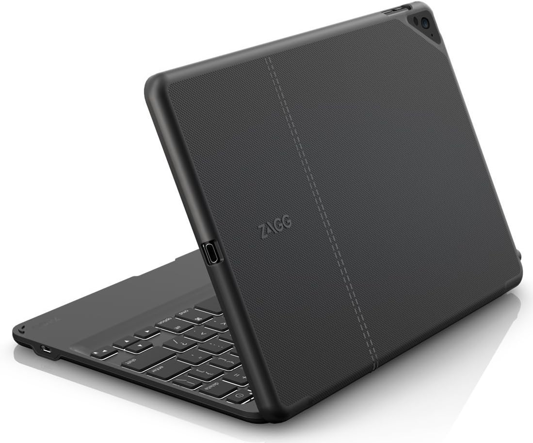 ZAGG Folio Case, Hinged with Bluetooth Keyboard for Apple iPad Pro 9.7 - Black