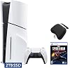 PlayStation 5 Slim Disco 2TB SSD Edición Bundle con Spider-Man: Miles Morales y Estuche para Control - Blanco, Consola de Juegos PS5 Slim Disco con SSD Ultra Rápido Mejorado de 2TB, Control Inalámbrico con Retroalimentación Háptica y Estuche [videojuego] [videojuego] [videojuego] 1