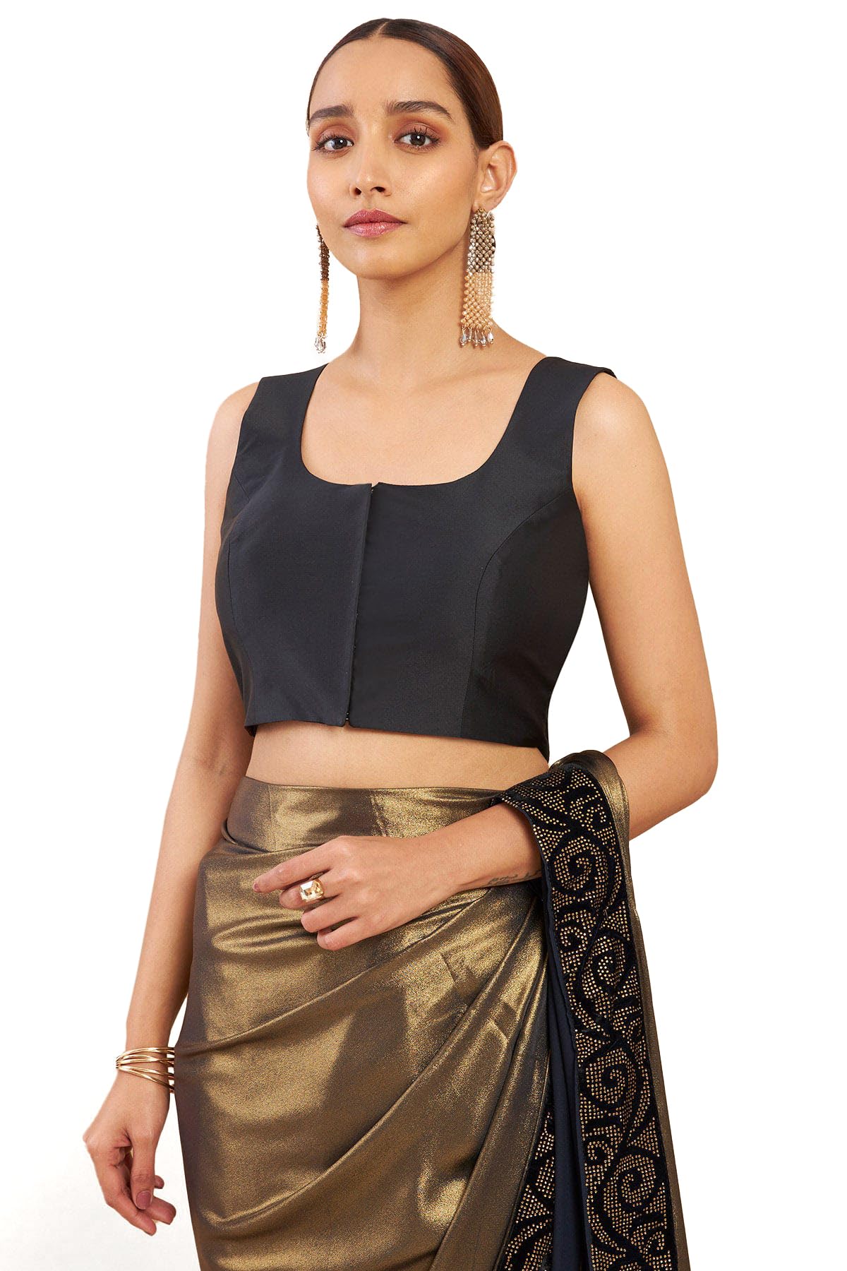 soch Women's Satin Solid Sleeveless Regular Fit Blouse-picture-29