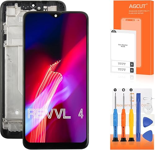 AGCUT Reemplazo de pantalla para T-Mobile Revvl 4 5007W 5007Z pantalla LCD táctil digitalizador Asamblea con marco negro