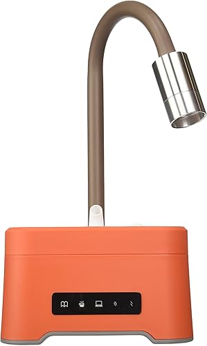 ZAQ Modo multiniebla Lumin Litemist aromaterapia difusor de aceite esencial humidificador LED lámpara de escritorio, 10.1 fl oz, naranja