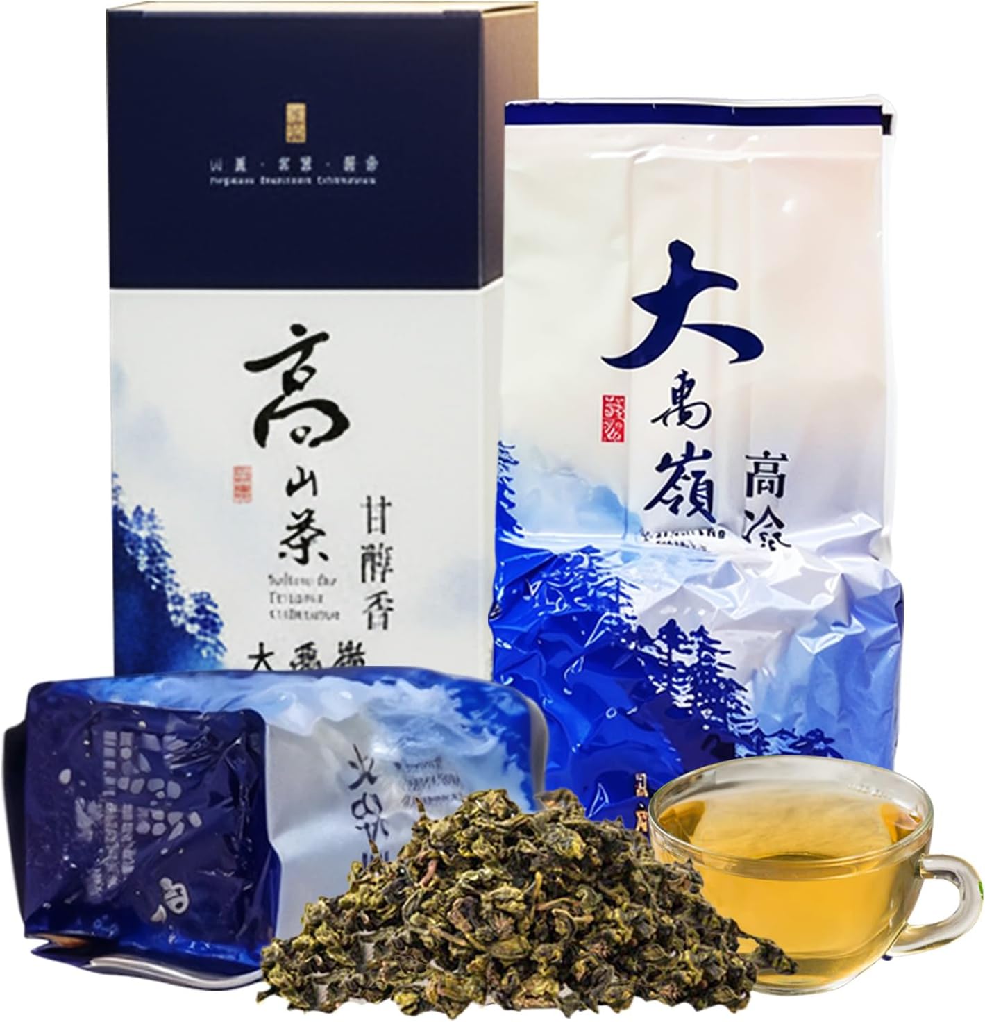 Oolong Loose Tea Leaves, Ali Shan Taiwan High Mountain Tea and Pure Da Yu Ling Tea Tin from Zone ââ‚¬â€œ 365