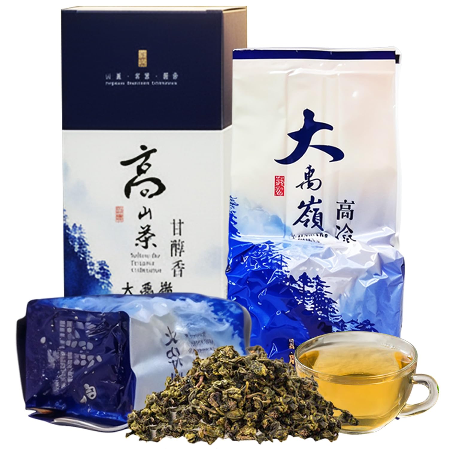 Oolong Loose Tea Leaves, Ali Shan Taiwan High Mountain Tea and Pure Da Yu Ling Tea Tin from Zone ââ‚¬â€œ 365