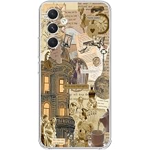 Manitoba Samsung Galaxy A14 Uyumlu Vintage Kolaj Tasar ml  Bask l   effaf Telefon K l f