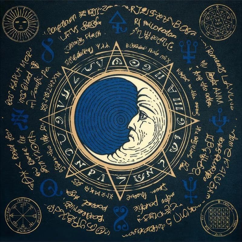 Astrology Tarots Table Altar Cloth Metaphysical Board Game Mat Pendulum Divinations Altar Tablecloth Board Game Card Pad Divinations Altar Cloth Astrology Tablecloth Board Game Table Cloth Mat Tarot