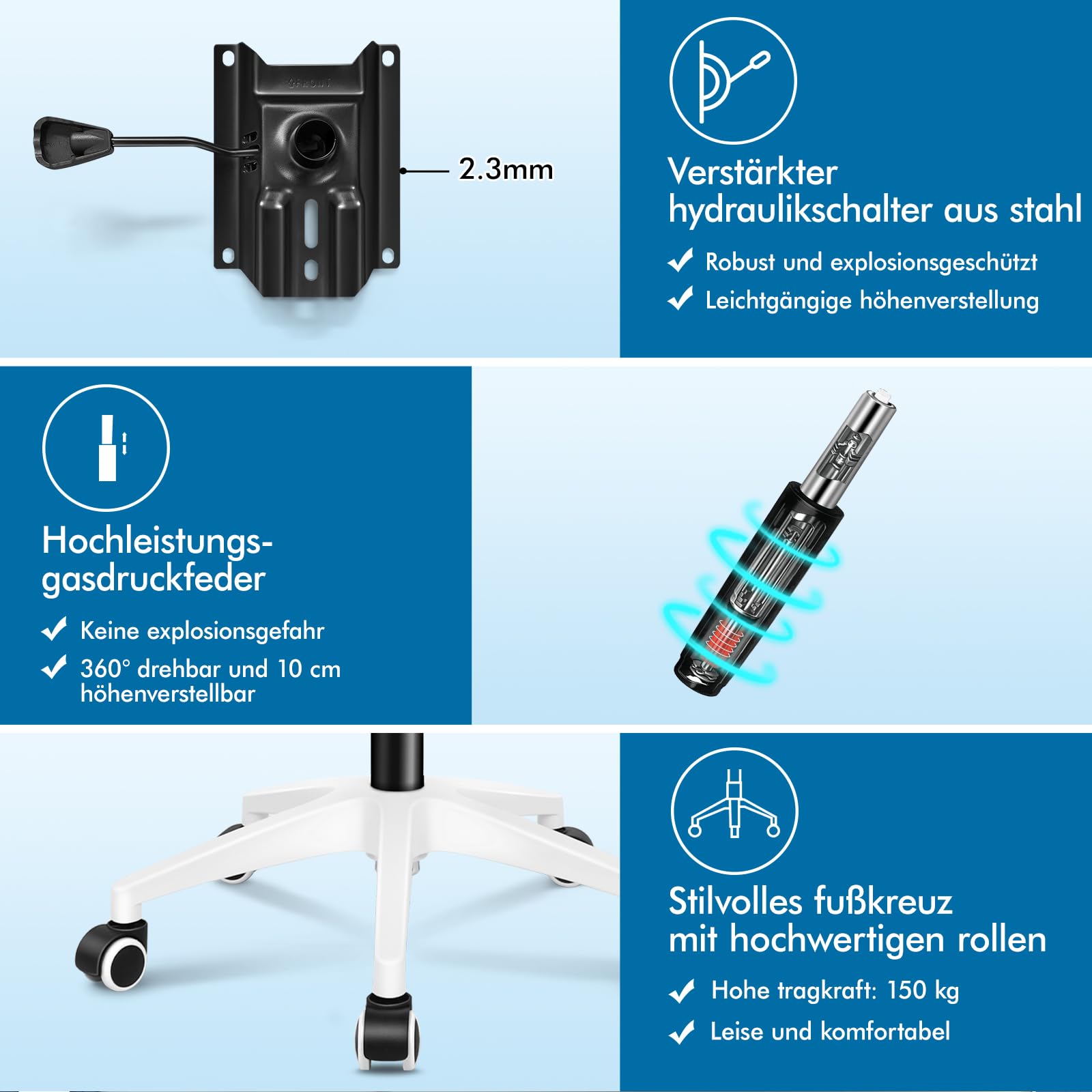 ALFORDSON Bürostuhl Chefsessel Netzstuhl ergonomisch Schreibtischstuhl Wippfunktion höhenverstellbarer,360° Drehstuhl, Computerstuhl Besprechungsstuhl,klappbare Armlehnen,180kg bis belastbar, Rosa
