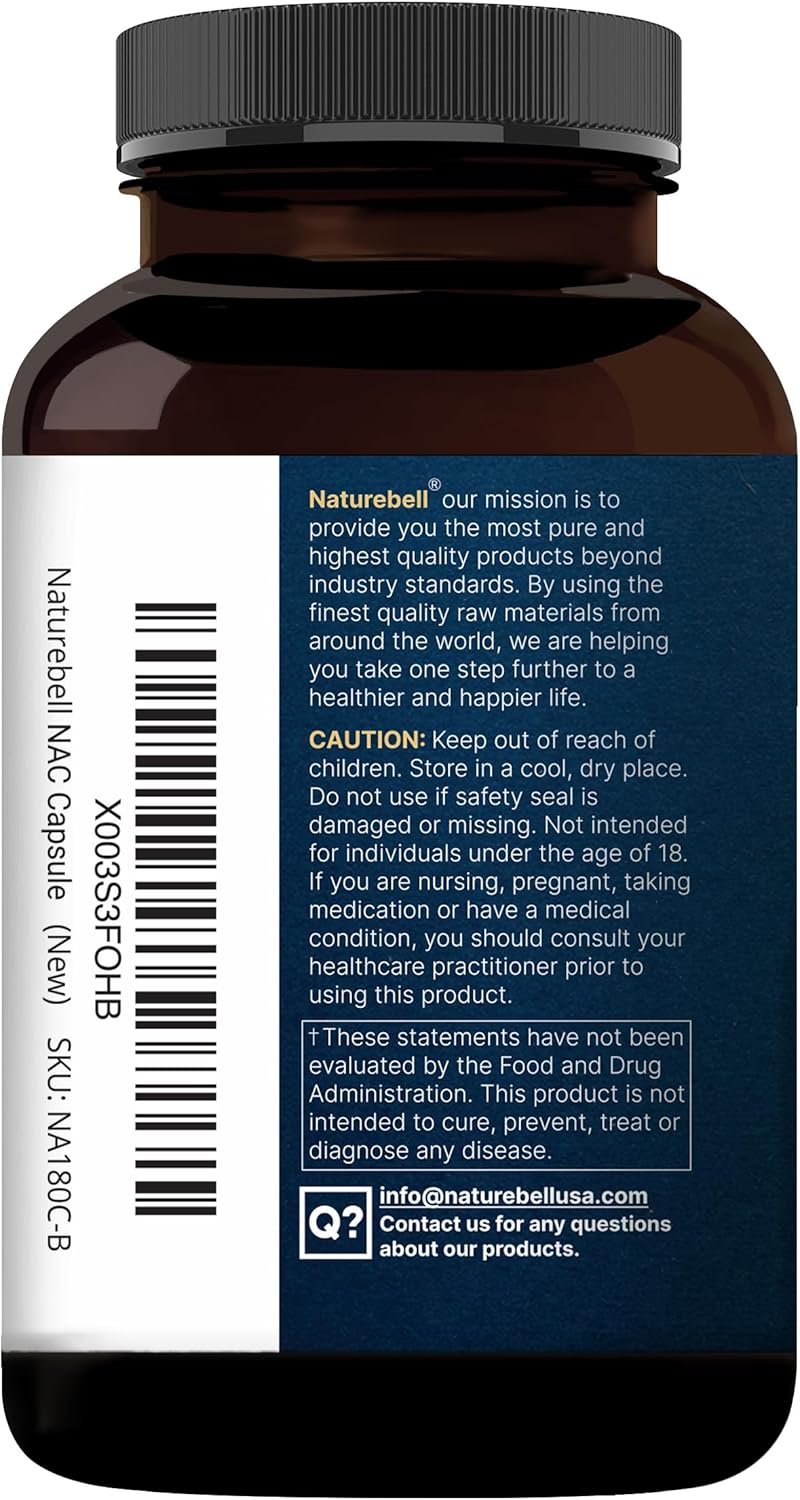 2 Pack NAC Supplement (N-Acetyl Cysteine) with Quercetin, 1,200mg Per Serving, 480 Capsules | Double Strength Antioxidant Support for Immune, Liver, & Lung Health – Non-GMO