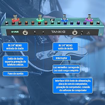 Processador de Efeitos para Guitarra eléctrica TANK-G