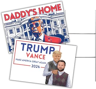 Lashicorn Trump 2024 Yard Sign 18x12' Single Sided Fight Fist Shot President Picture Metal H Frame Political Election Republican Daddy's Home (Funny Trump Vance for President 2024 Step Brothers)