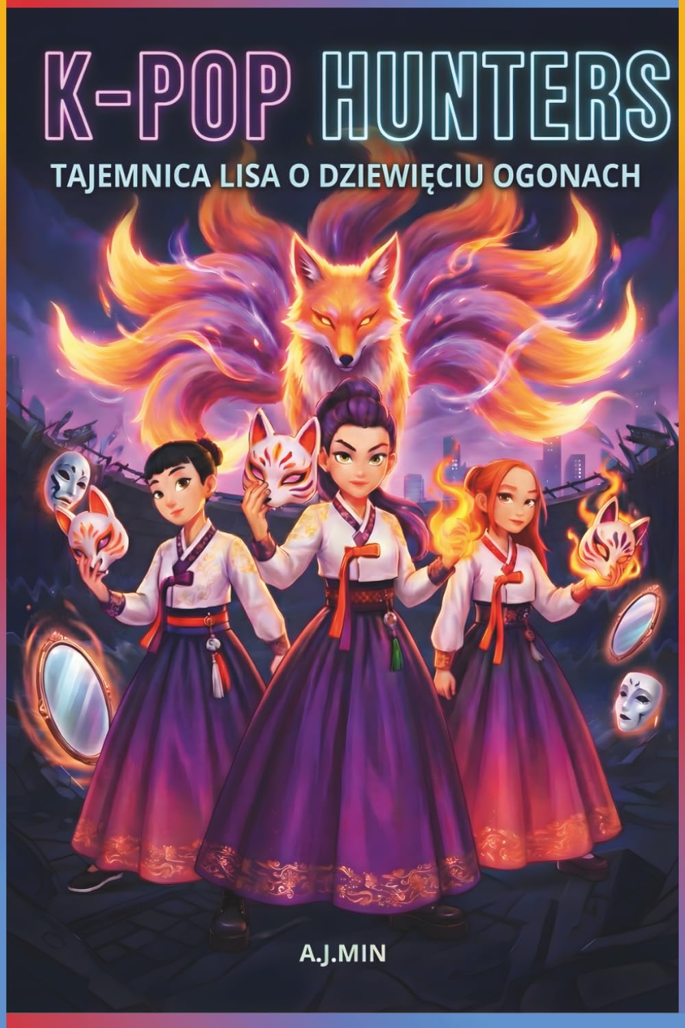 THE K-POP HUNTERS – TAJEMNICA LISA O DZIEWIĘCIU OGONACH: Opowieść o maskaradach, skradzionych głosach i zmiennokształtnym demonie iluzji – Koreański Dramat, Moda i Artystyczne strony do kolorowania