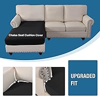 Vista 489 de H.VERSAILTEX 2025 New Sectional Couch Covers 8 Pieces Stretch Sofa Covers for Sectional Sofa Set Separate L Shaped Couch Cover for Both Left/Right