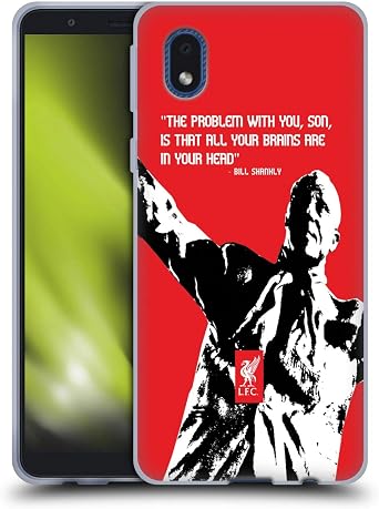 Head Case Designs Officially Licensed Liverpool Football Club Problem Big Bill Shankly Quotes Gel Case [Military Grade Protection] Compatible with Samsung Galaxy A01 Core 2020
