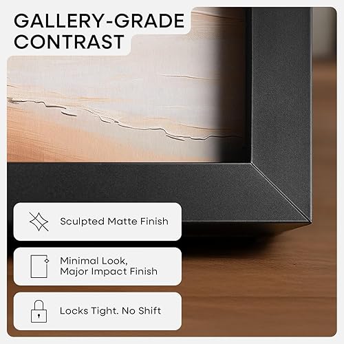 Miniatura 4 de Homeforia Marco negro de 16 x 20 pulgadas mate a 11 x 14 pulgadas, marcos de fotos de metal de 16 x 20 pulgadas para pared, marco de aluminio de 16