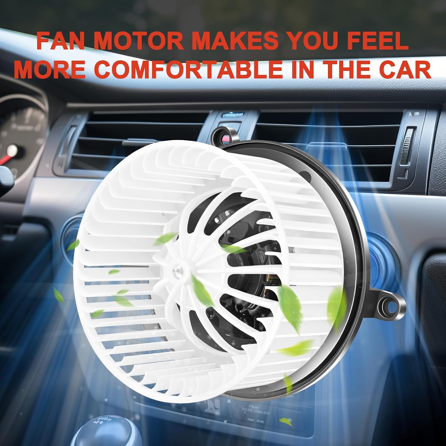 AC Blower Motor Fan Rear HVAC Heater Motor Replacement 700234 Compatible with Ford for Expedition 2007-2017, for Grand Caravan 2006-2020, for Caravan for Town & Country for Pacifica