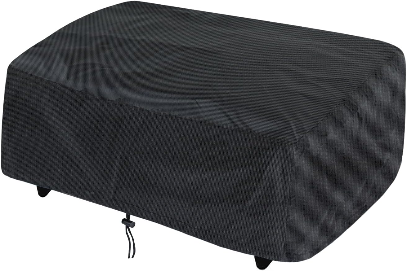 Housse Protection Plancha 60x45x25 Cm - Oxford 600D Imperméable, Sangle Élastique, Noir Robuste