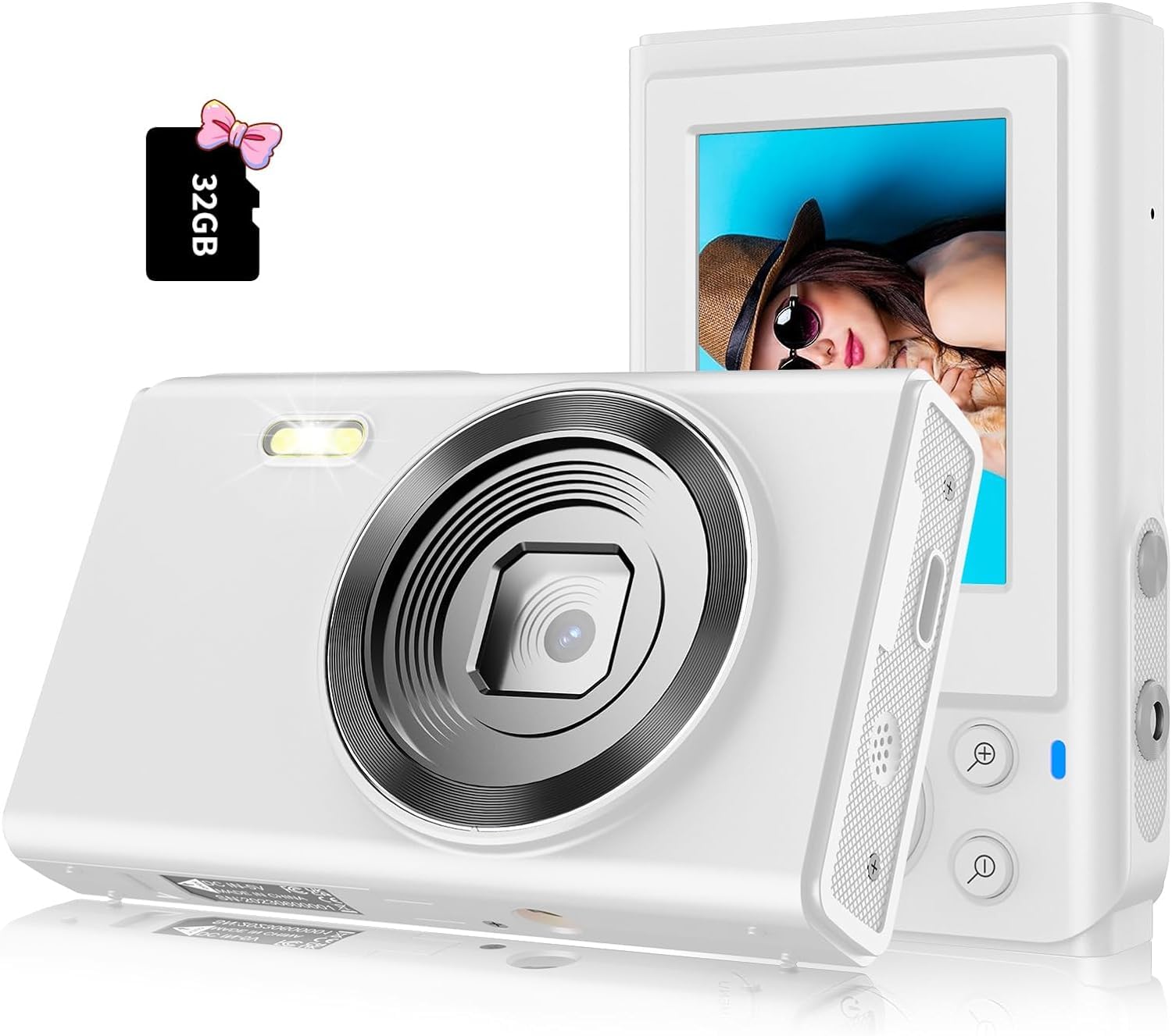 Vintage Kids Digital Camera Old Photo Camera 16X Digital Zoom Compact Point and Shoot Digital Cameras Gift for Children Teen Girl Boy Age 3 4 5 6 7 8