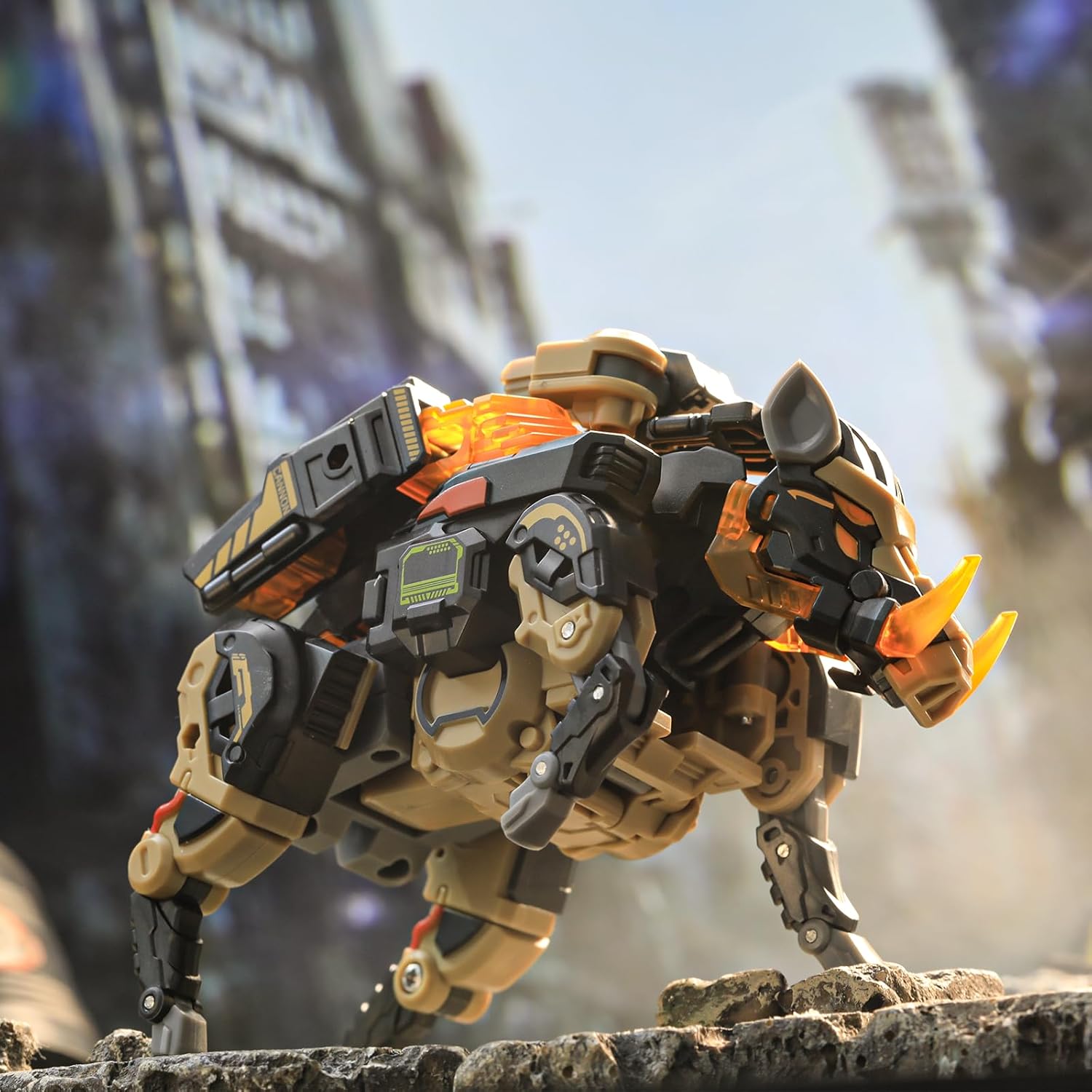 52TOYS BEASTBOX BB-57 Shovelhead Deformation Toys Action Figure, Converting Toys in Mecha and Cube, Perfect Birthday Party Gift for Teens and Adults