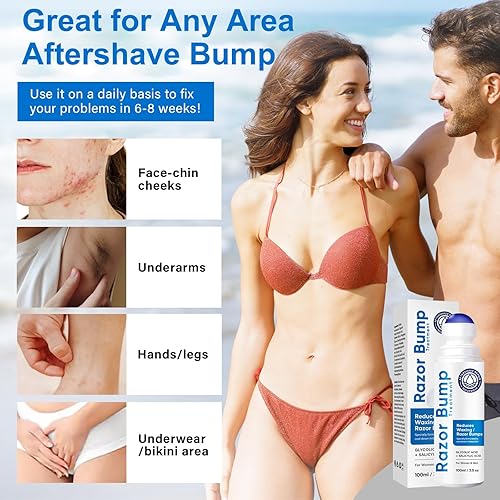 Miniatura 6 de Tratamiento de golpes de afeitado para hombres y mujeres, suero para cuidado después del afeitado para encarnados y quemaduras, solución de tapón