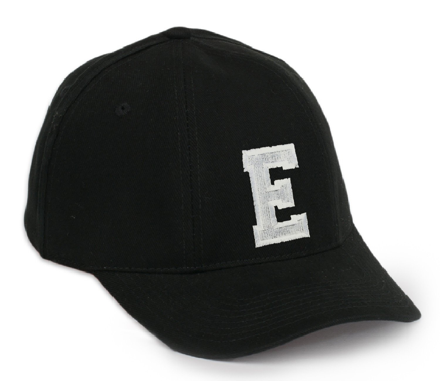 Morefaz Casual Baseball Cap A-Z Letter Alphabet Embroidered hat Hats caps Adjustable Strap Snap Back (E) MFAZ Ltd