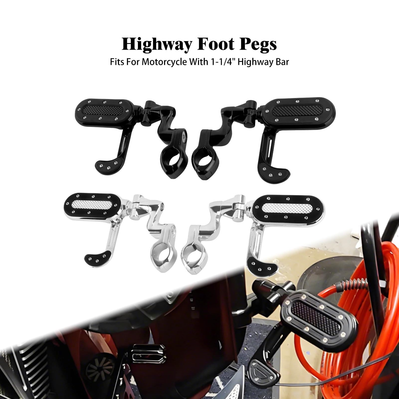 pedałacy terenowych Do Touring Road King Softail Fat Boy pedały hamaulca | Podnóżek motocyklowy Podnóżek autostradowy regulowany 32 mm