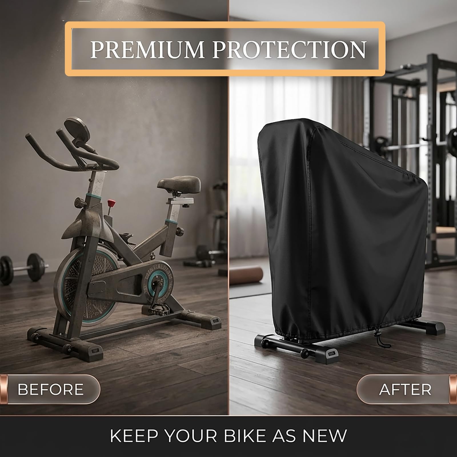 Exercise Bike Cover for Schwinn IC Evolution SR 2012–2018, Water Resistant Indoor Outdoor Stationary Spin Bike Cover, Dust Resistant with Windproof Straps : Sports & Outdoors