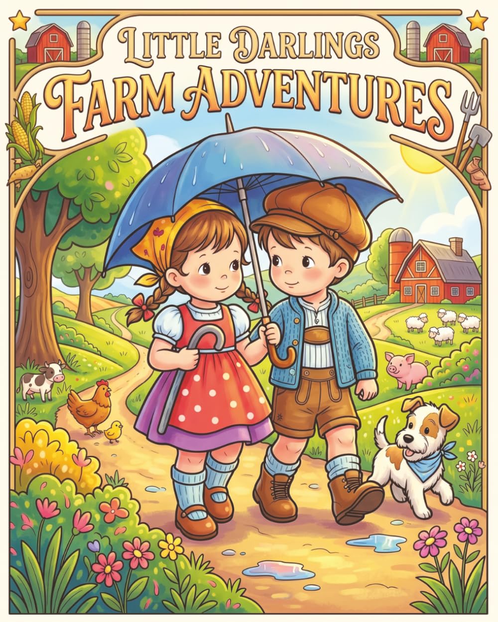 Little Darlings Farm Adventures: A Wholesome Country Coloring Book of Sweet Farmyard Moments and Childhood Joy