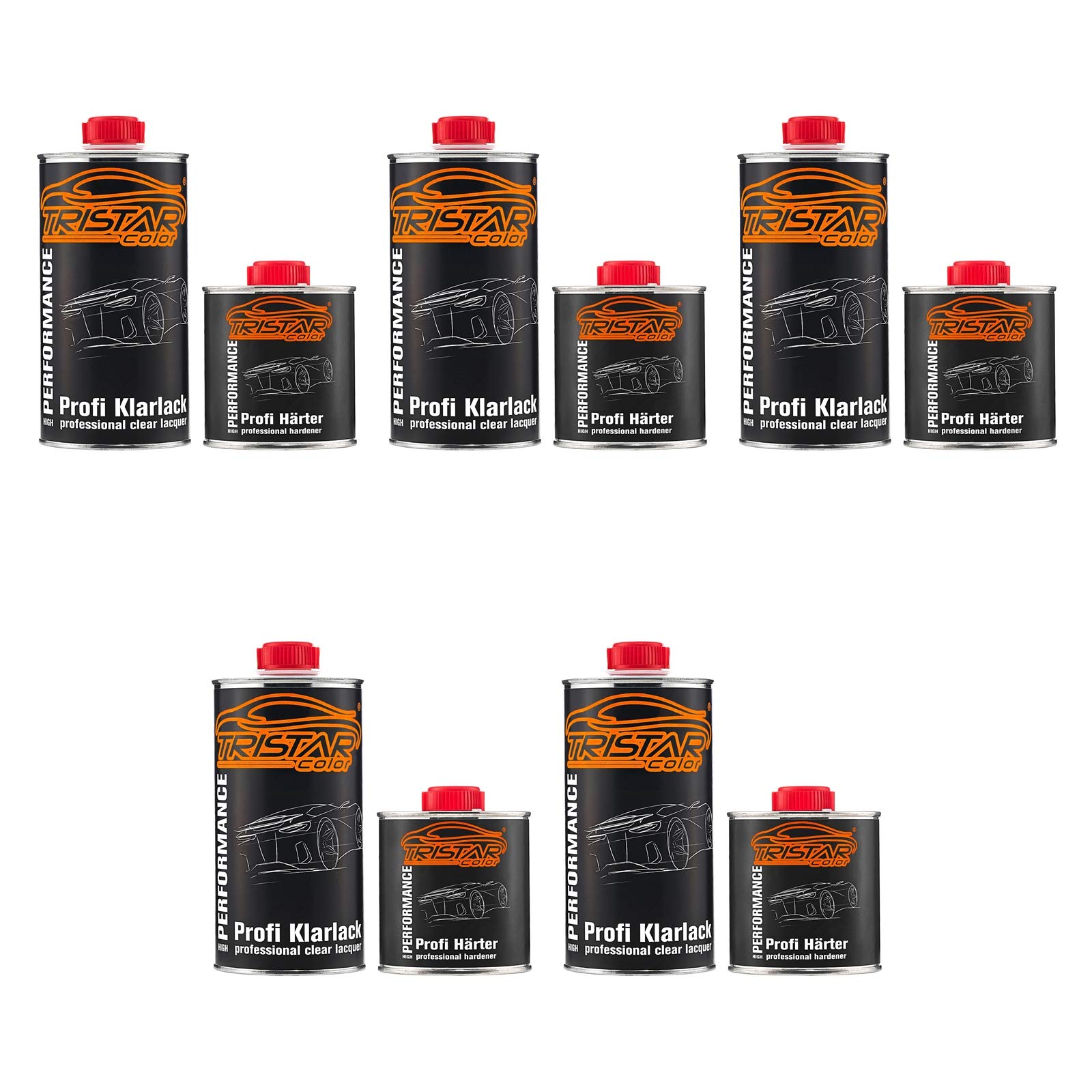 TRISTARcolor 3,75 Liter 2K Klarlack Autolack hochglänzend HS incl. Härter